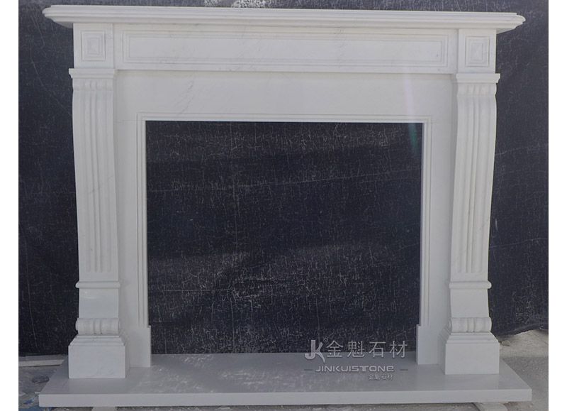 British Simple Marble Custom Fireplace