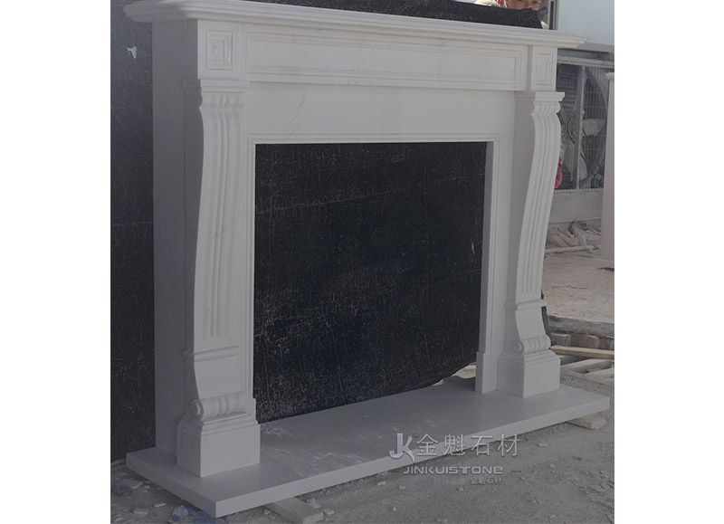 British Simple Marble Custom Fireplace